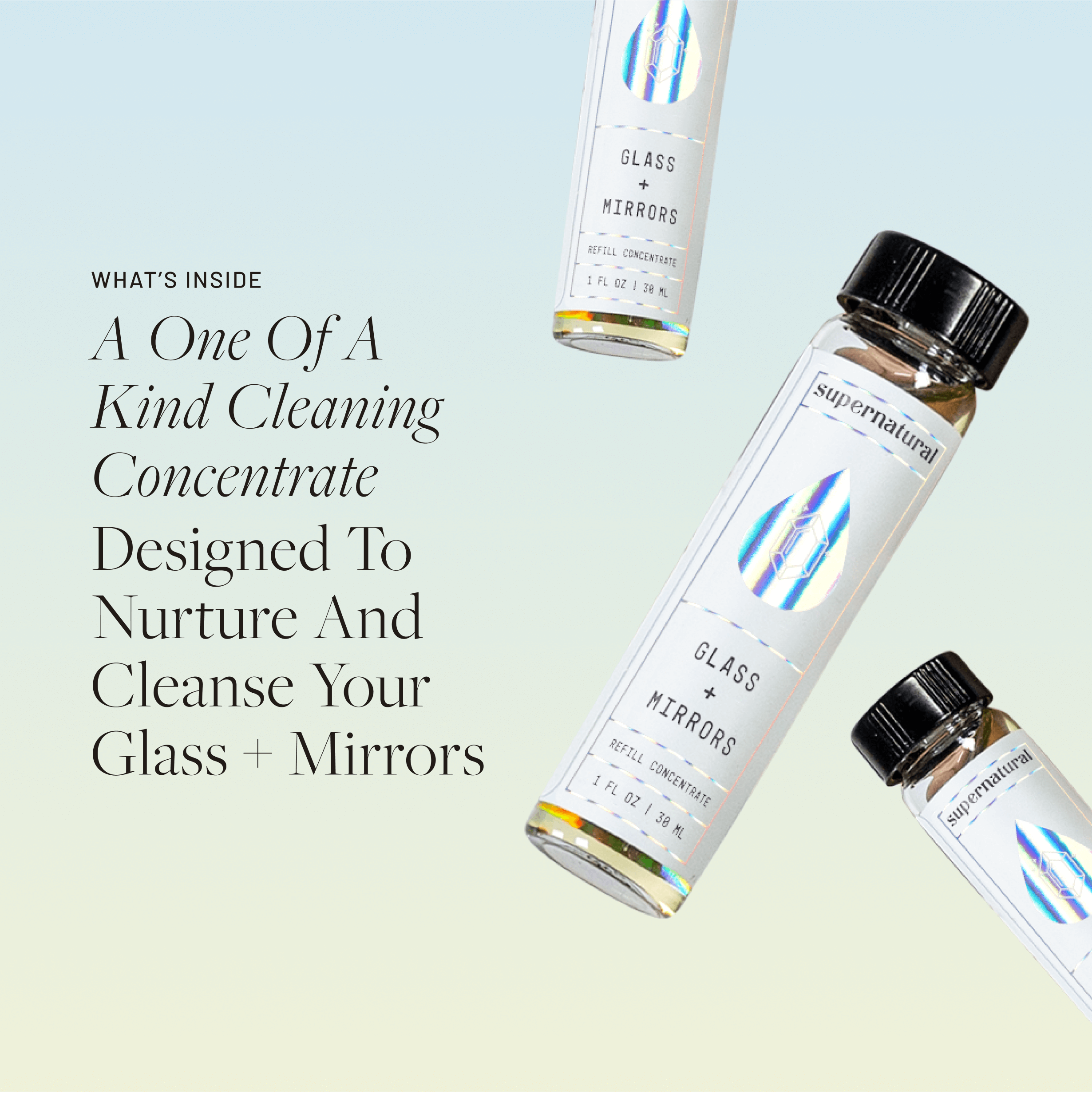 Glass + Mirrors Cleaning Concentrate Refill